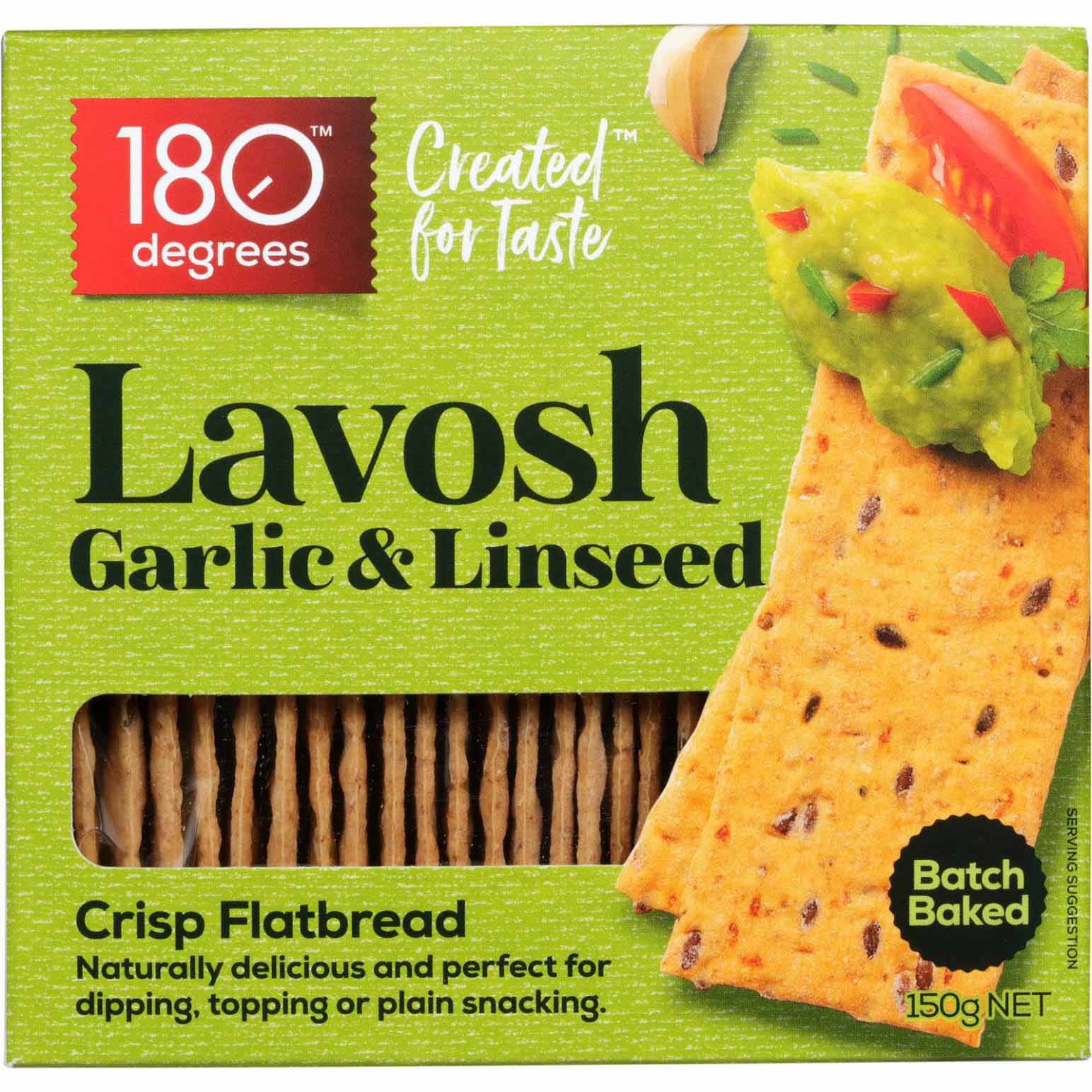 Lavosh Linseed Garlic 150g