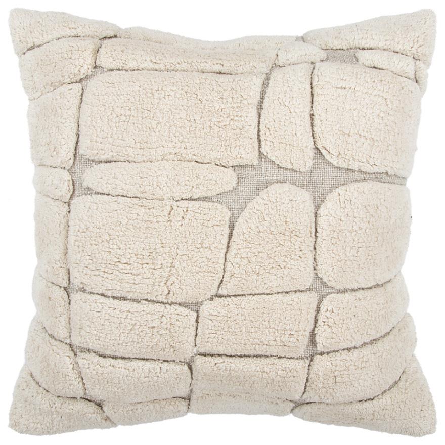 Baya Tundra Cushion With Feather Inner 50x50cm - Cream