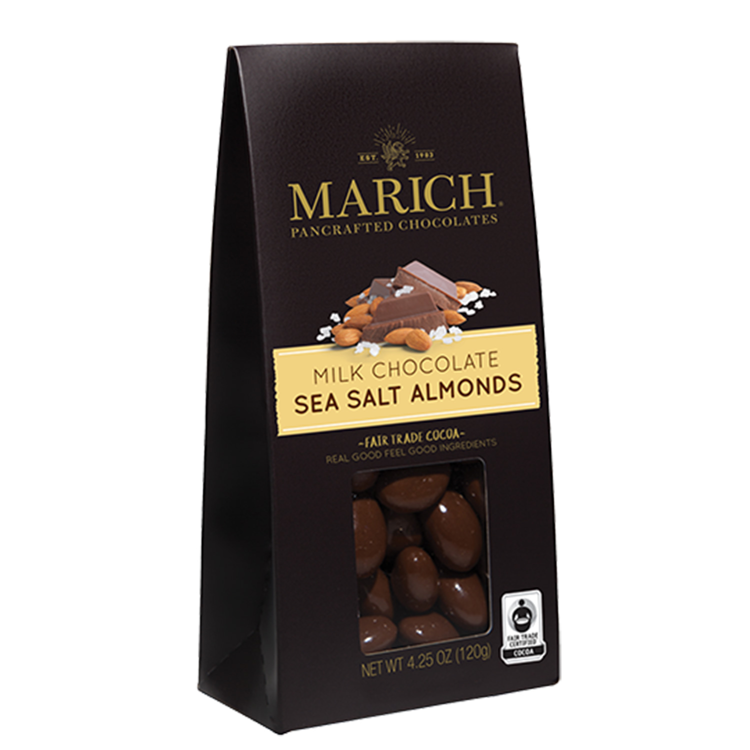 Marich Milk Chocolate Sea Salt Almonds 125g