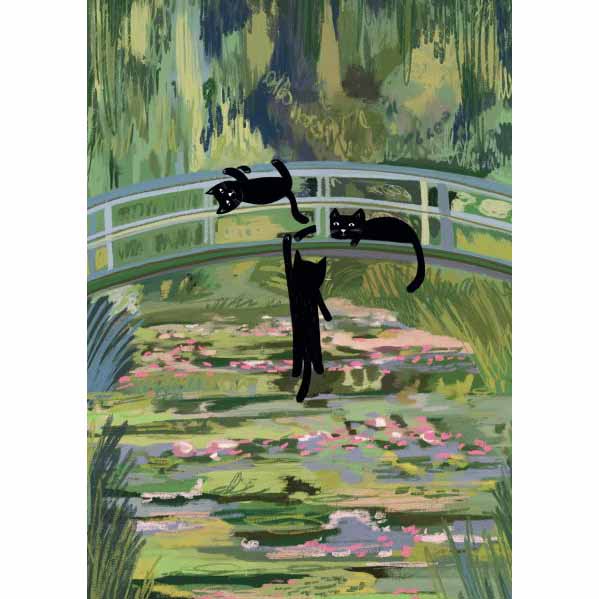 Clawed Monet Bridge Card