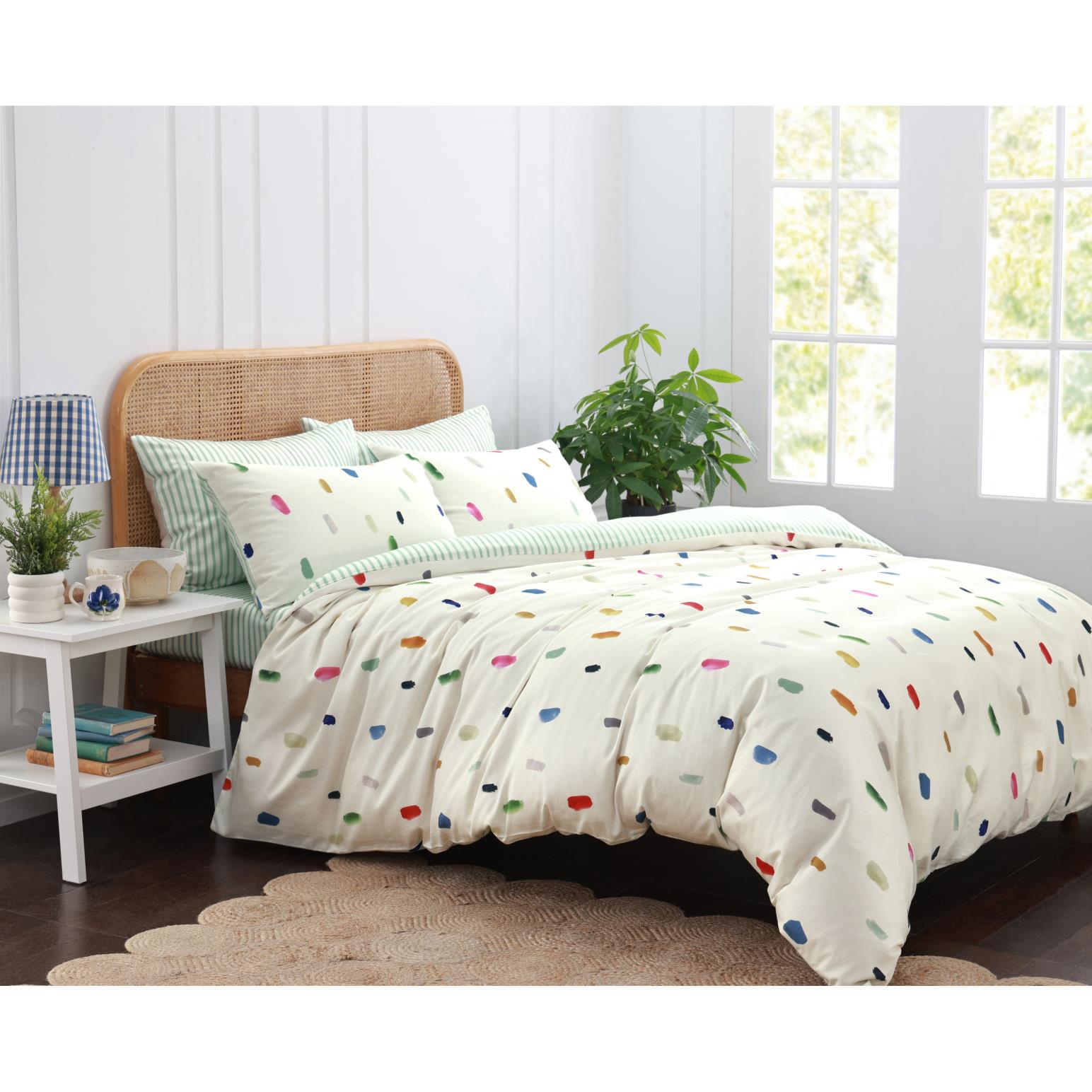 Bluebellgray Paintmarks Reversible Duvet Set