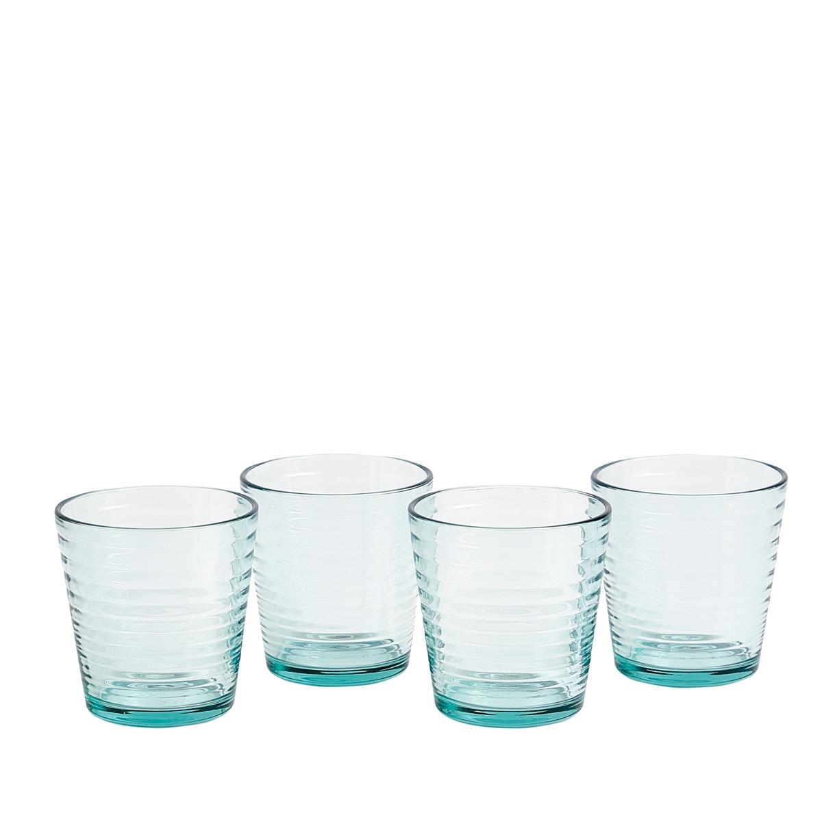 Royal Doulton Gordon Ramsay Maze Glass Tumbler Blue Set of 4