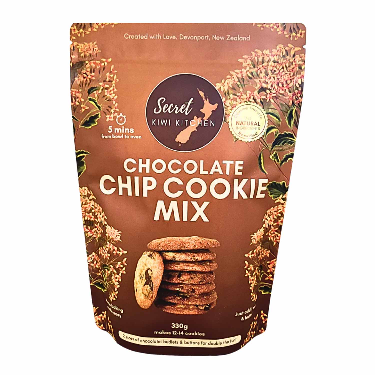 Secret Kiwi Kitchen Chocolate Chip Cookie Mix 330g