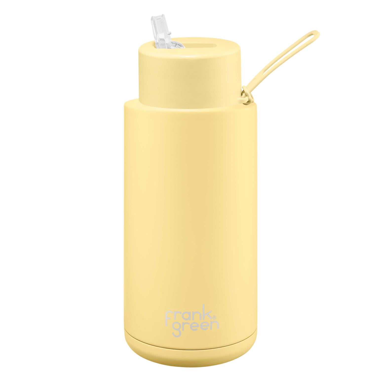 frank green 34oz Ceramic Reusable Bottle with Straw