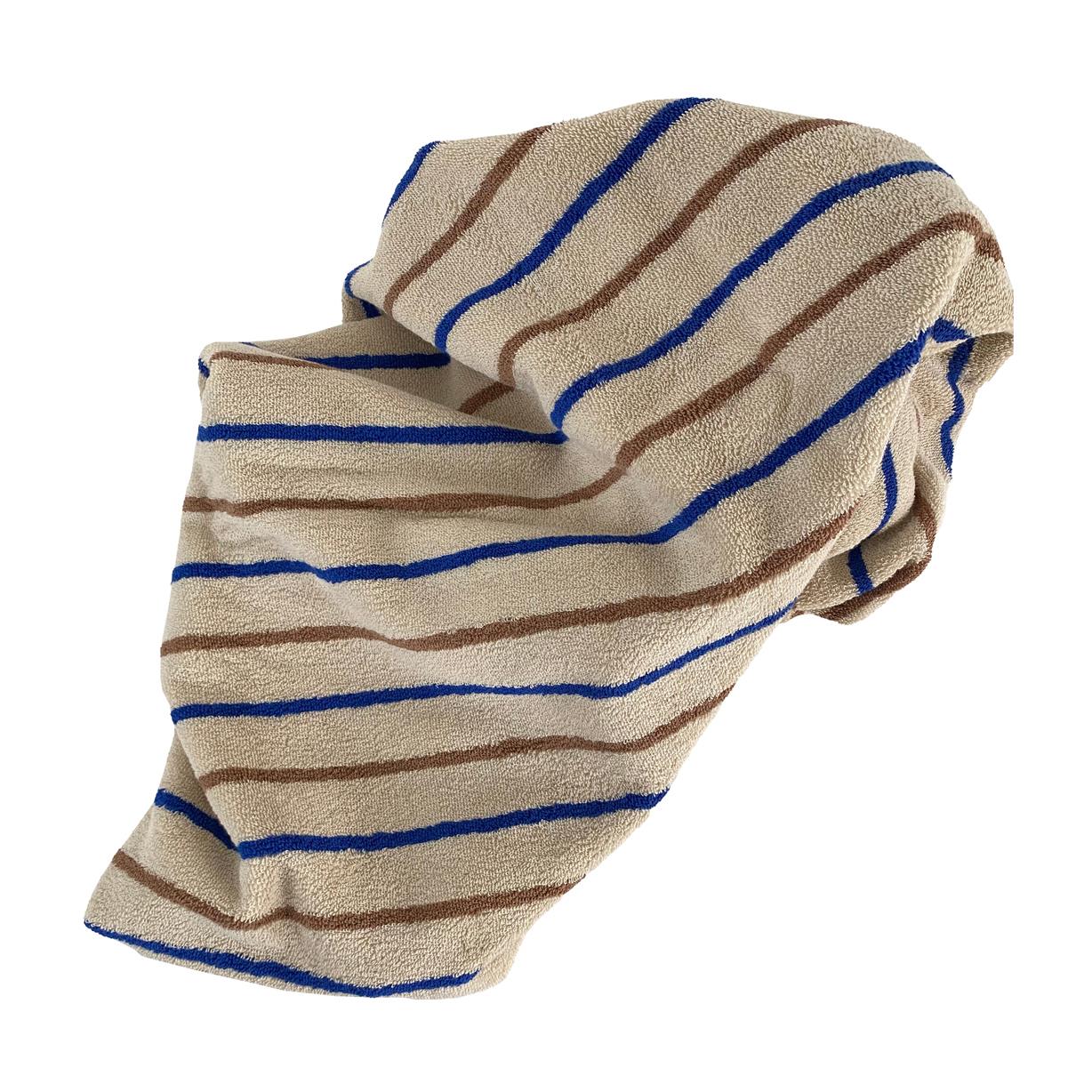 OYOY Raita Towel Mini Caramel/Optic Blue 60 x 40cm