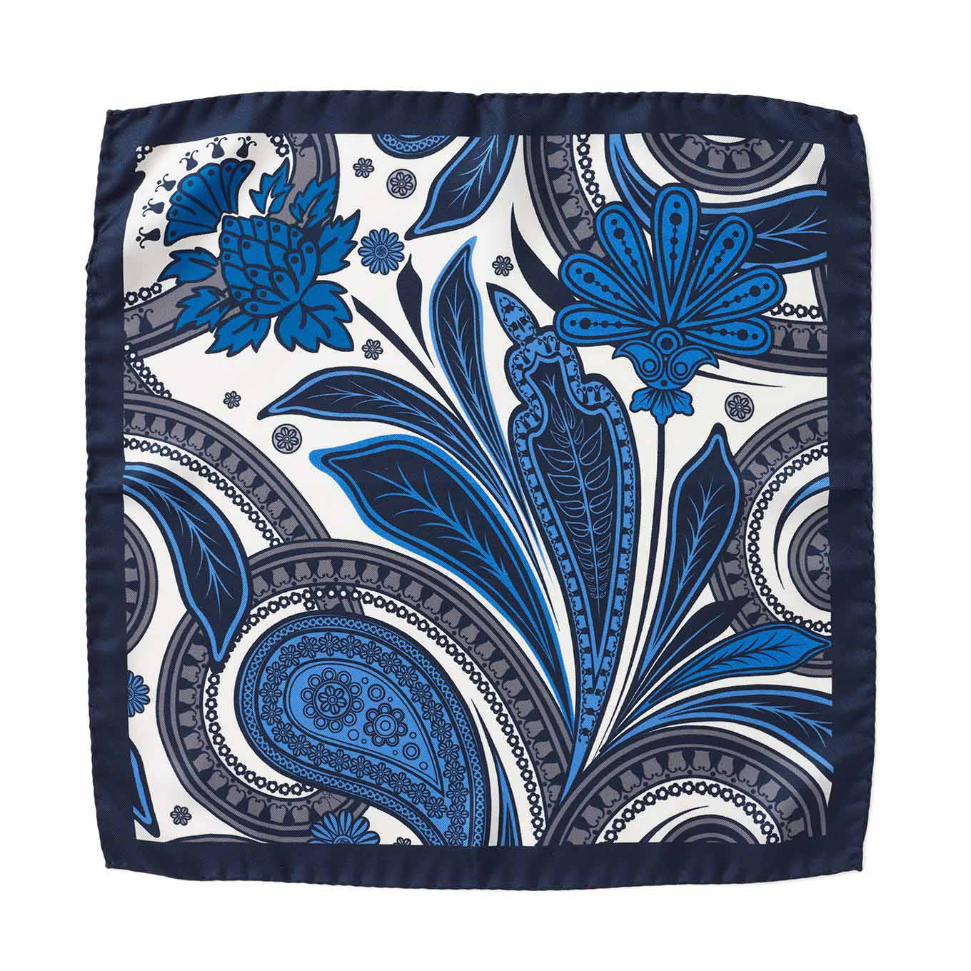 Uberstone Exploded Paisley Pocket Square