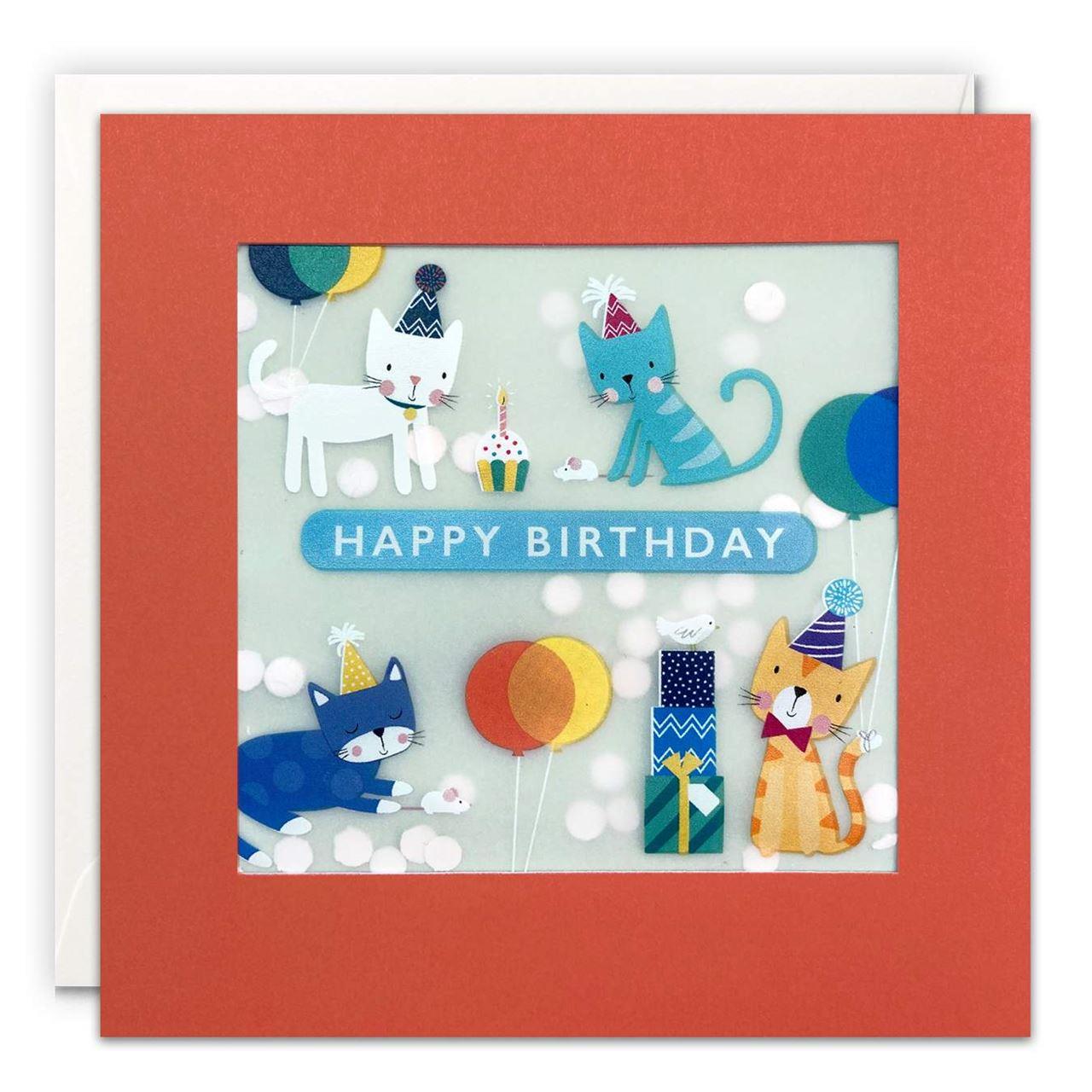 Cats Happy Birthday Card