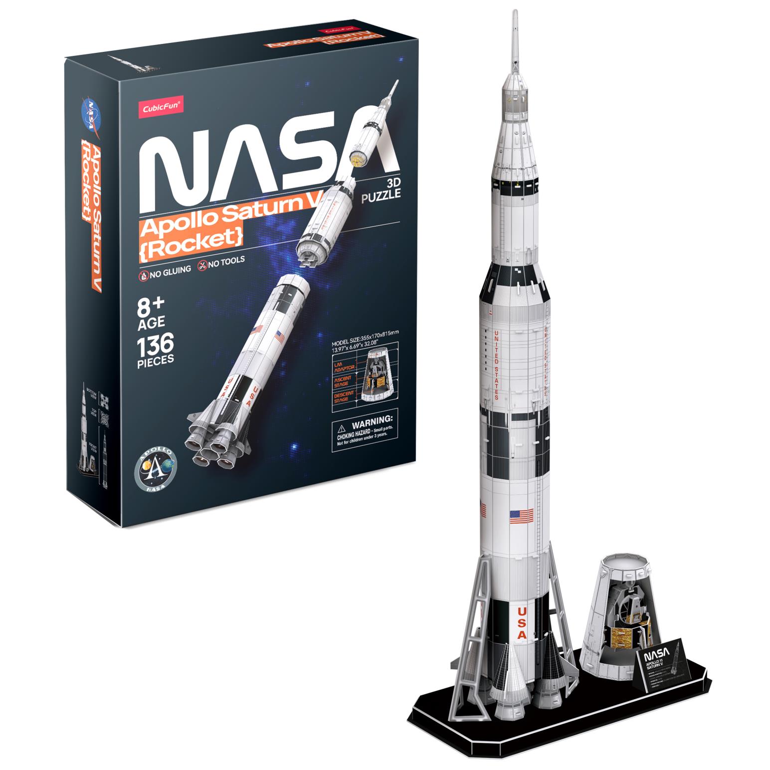 3D Puzzles Apollo Saturn V Rocket