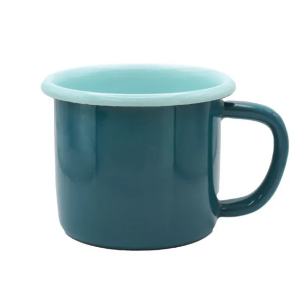 Dishy Enamel Mug 400ml - Turquoise/Aqua