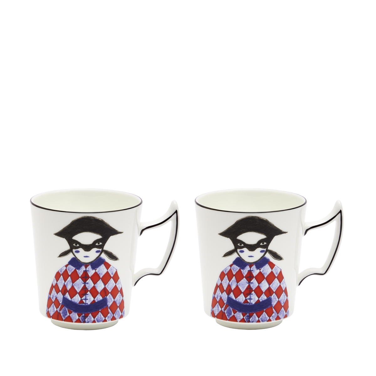 Wedgwood Bone China Nutcracker Mug Set of 2