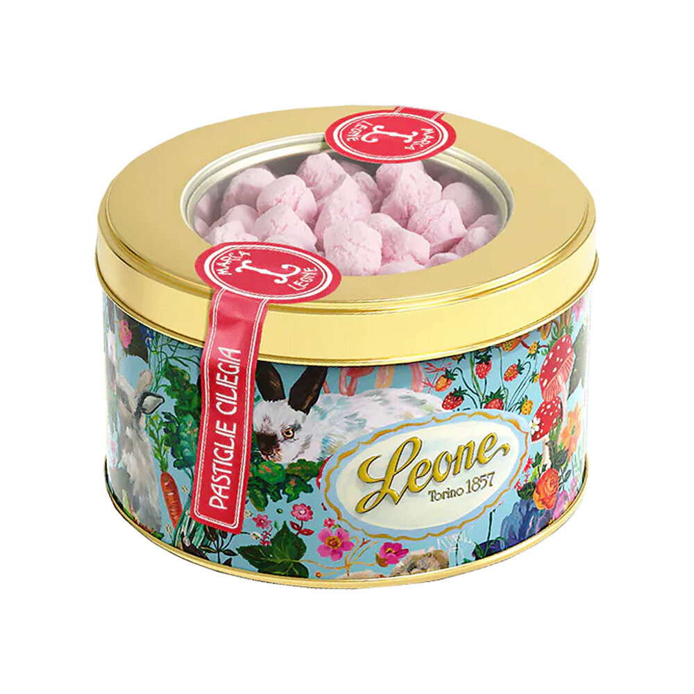 Leone Cherry Pastilles in Nathalie Lété Tin 60g