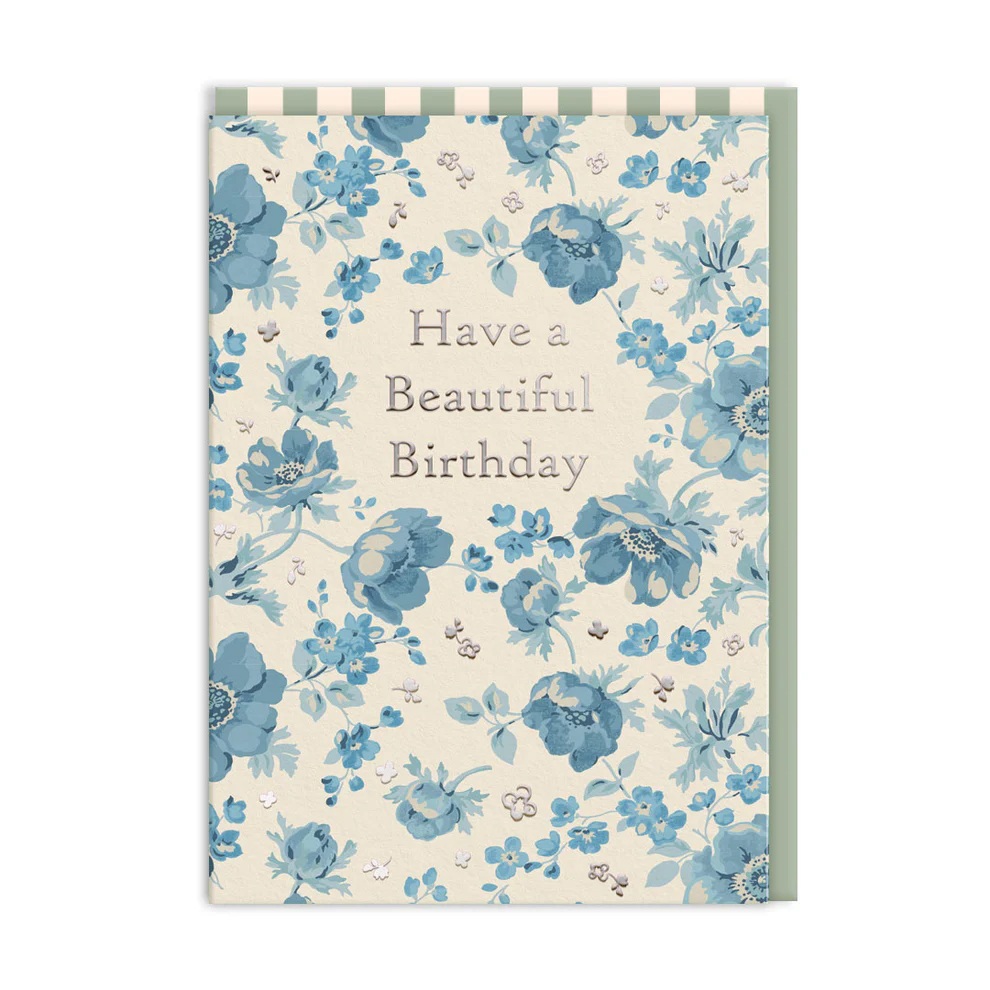 Cath Kidston Beautiful Blue Anenome Card