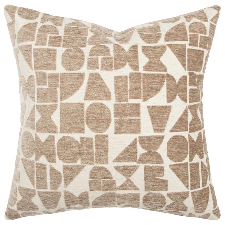 Baya Miller Cushion With Feather Inner 55x55cm - Mushroom