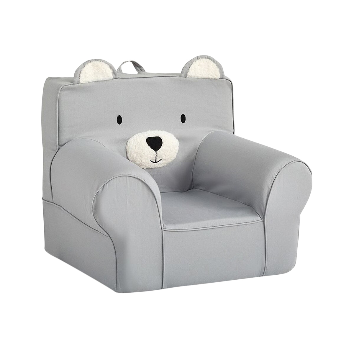 Pottery Barn Kids Anywhere Chair & Slip Cover Gray Bear