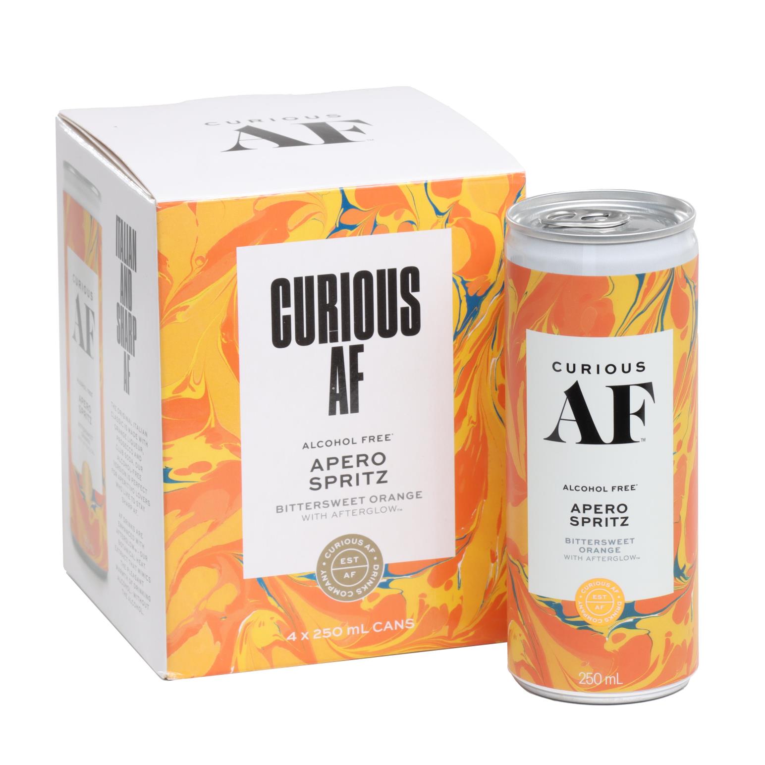 Curious AF Alcohol Free Apero Spritz 4 x 250ml