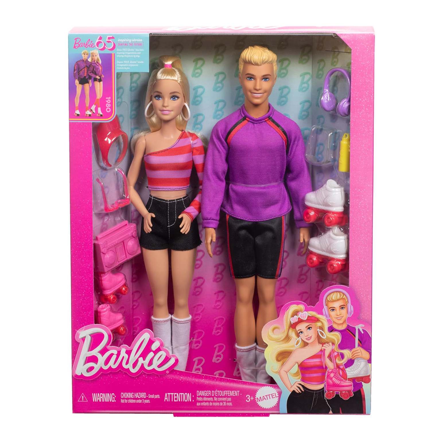 Barbie & Ken Roller-Skating Fashion Dolls, 65th Anniversary: Collectible