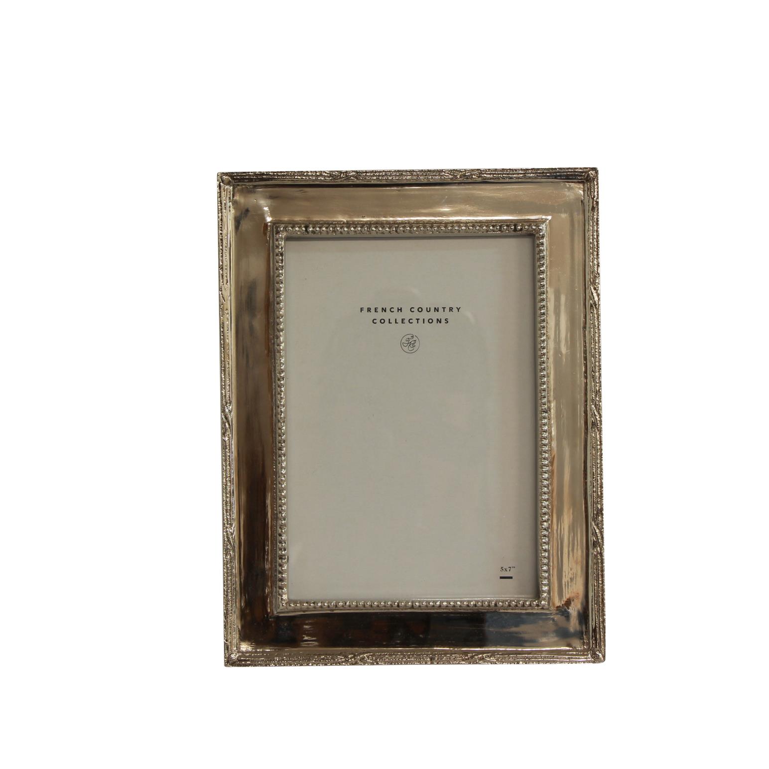 French Country Beaded Nickel Frame 4x6