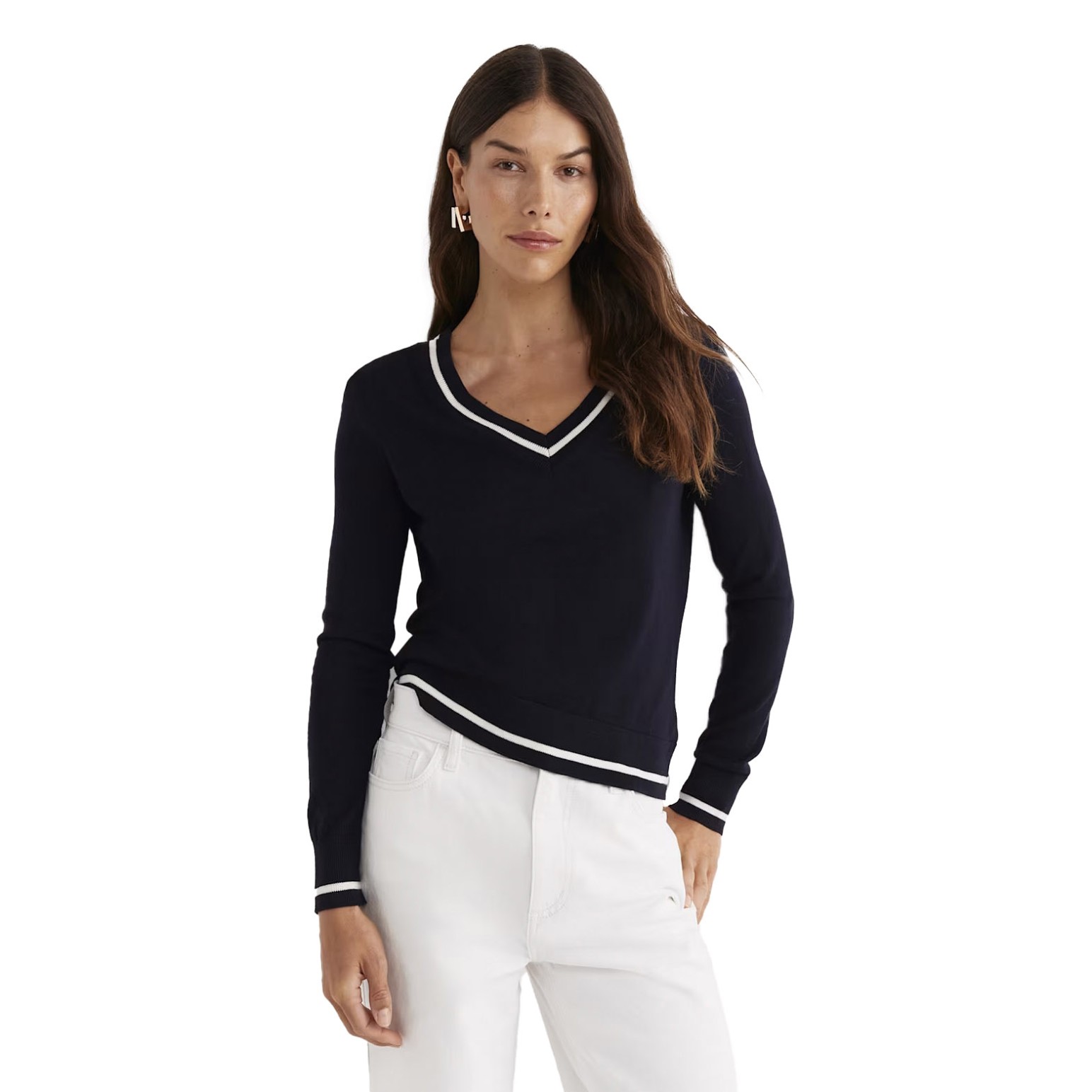 Sportscraft Francis Merino V Neck Knit