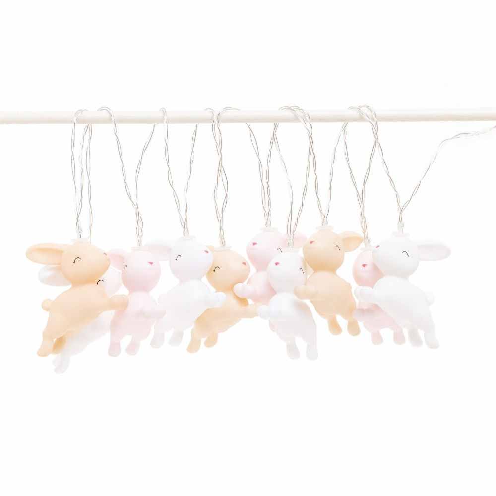 Stellar Haus Pastel Bunny Fairy Lights String