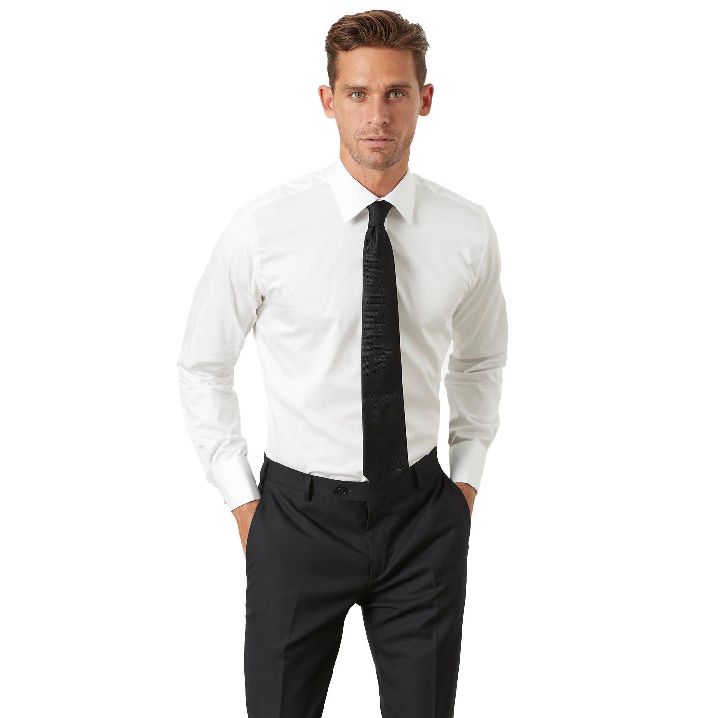 M.J. Bale Blackrock White Tux Shirt