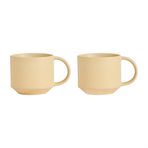 OYOY Yuka Cup Pack Of 2 Butter