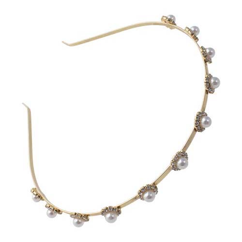 Mae Headband Pearl and Diamante