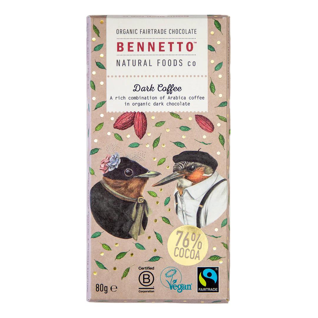 Bennetto Chocolate Dark Coffee 80g