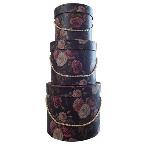 ImPres Round Flower Box - Roses