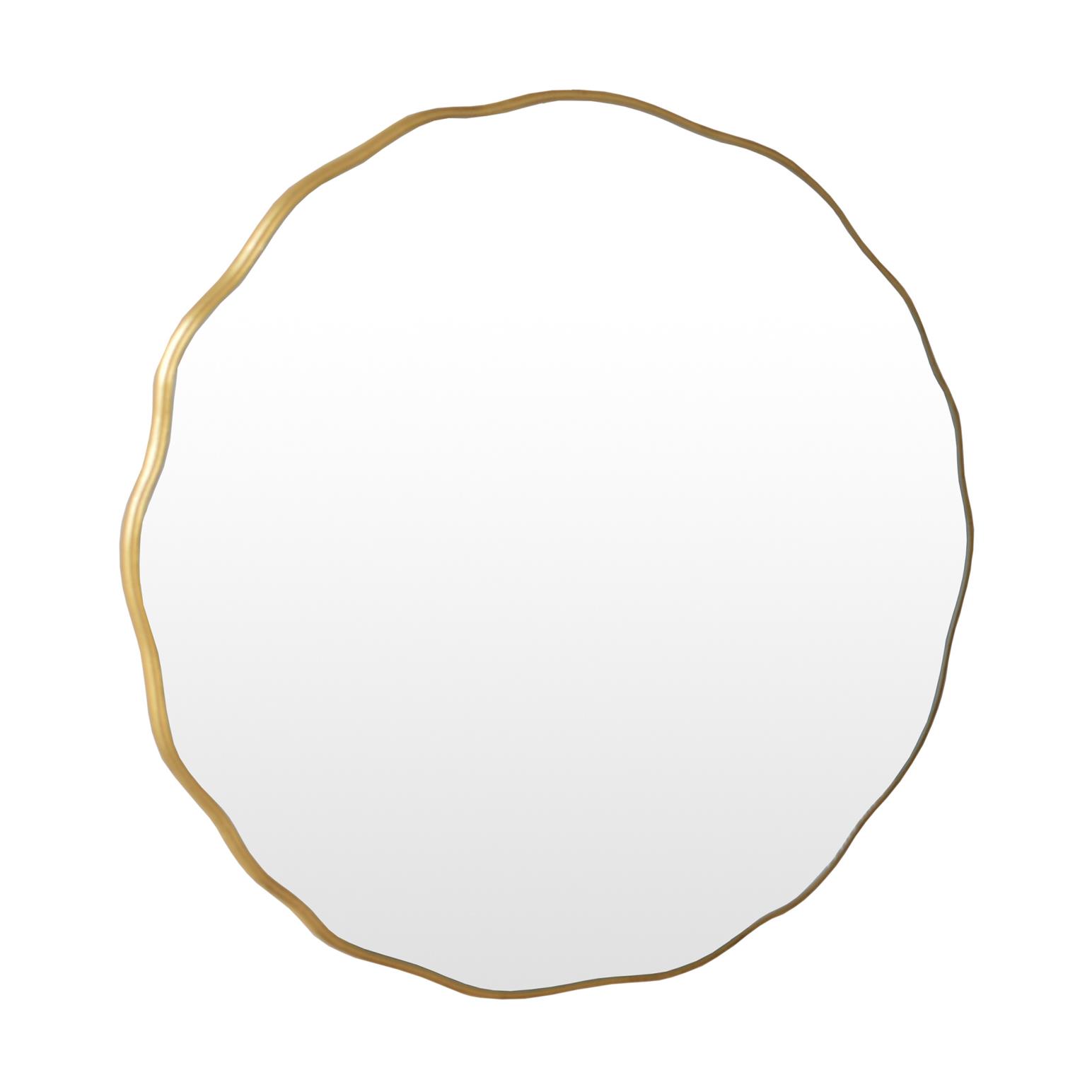 French Country Wave Circle Mirror Large