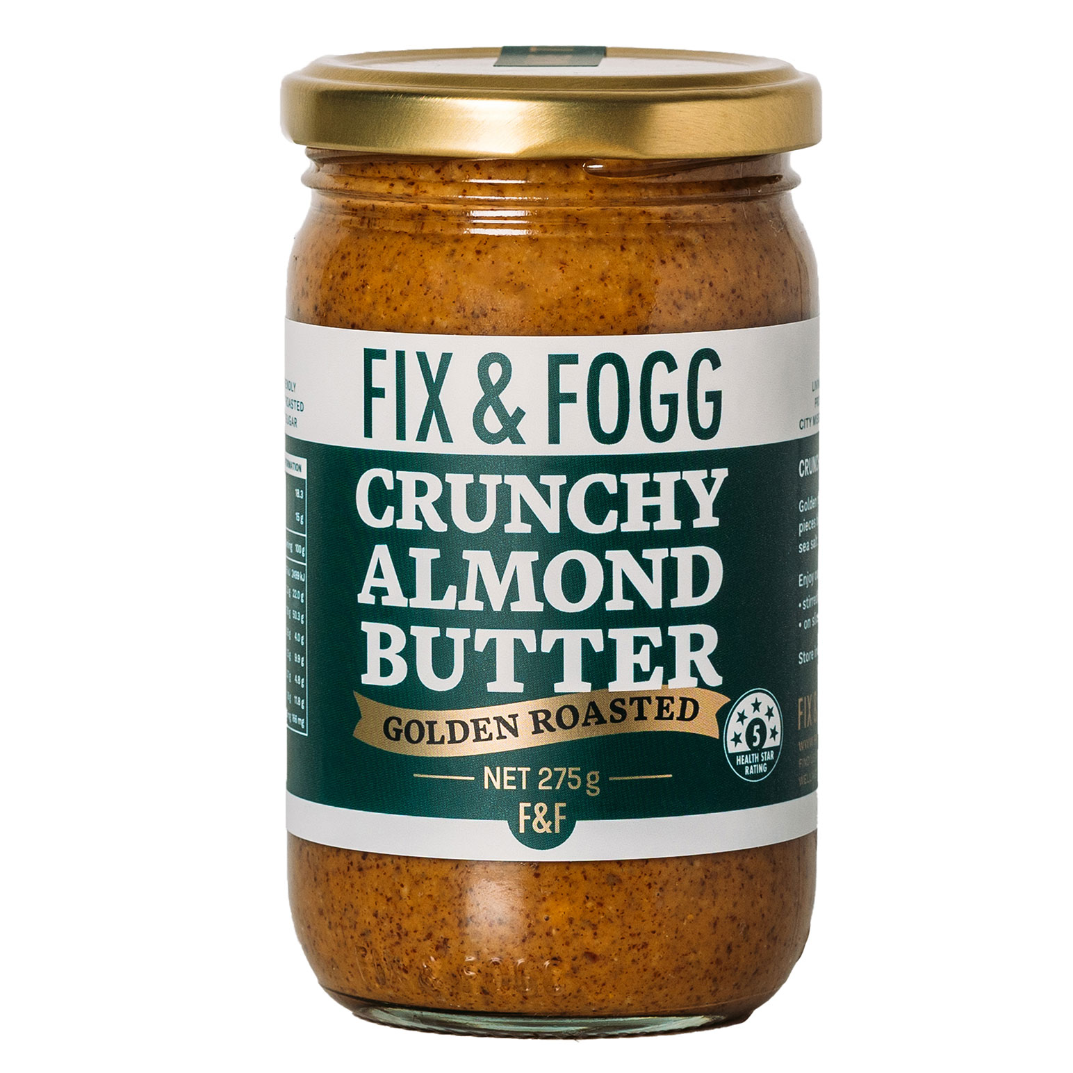 Fix & Fogg Crunchy Almond Butter 275g