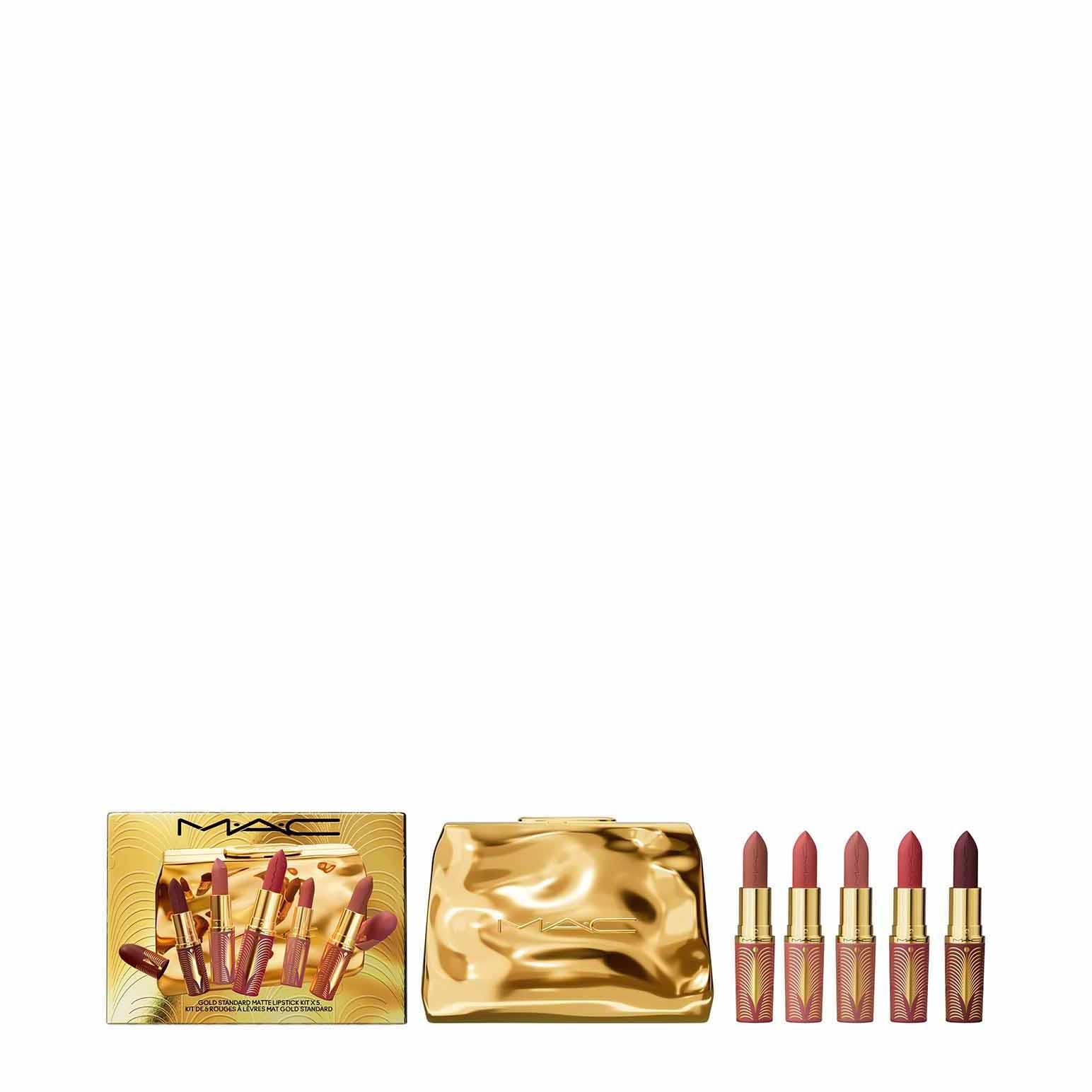 M.A.C Gold Standard Matte Lipstick Kit x 5