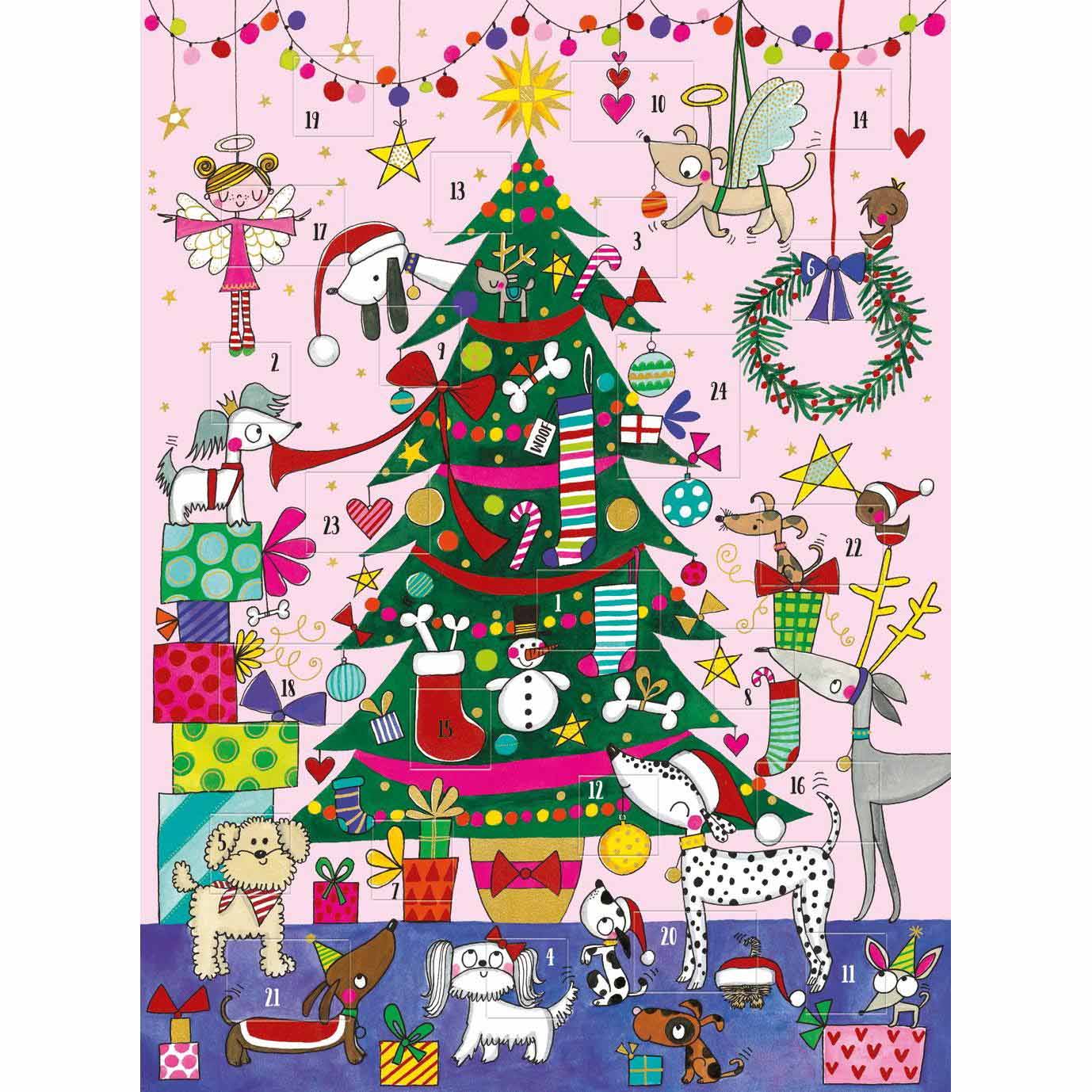 Rachel Ellen Christmas Tree & Dogs Advent Calendar