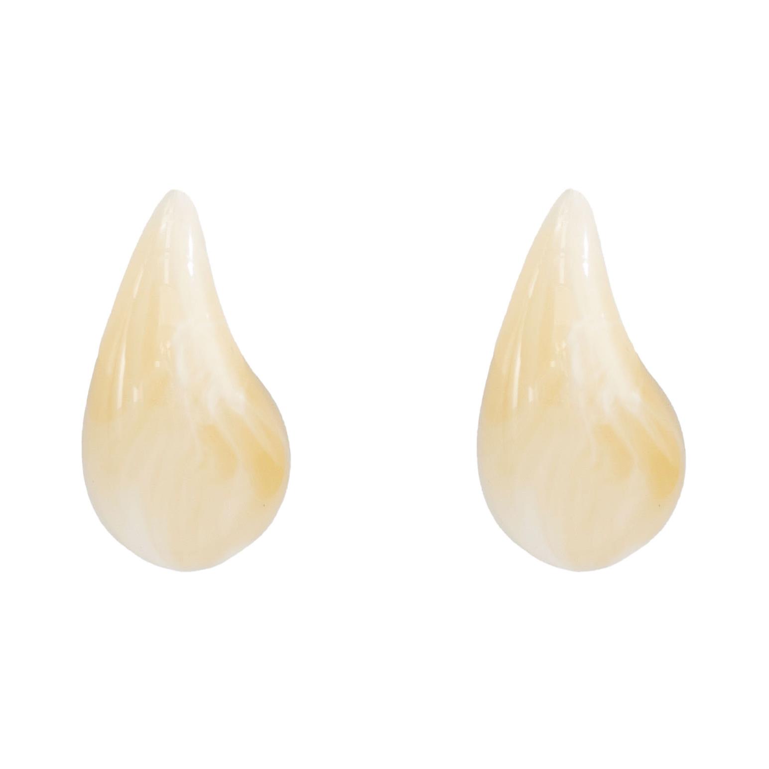 Stella + Gemma Earrings Tear Drop Ivory