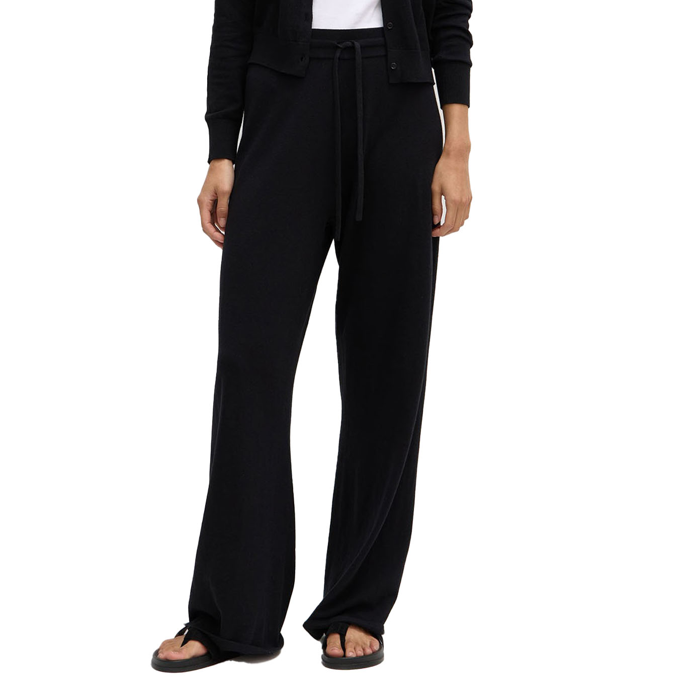 Assembly Label Cotton Cashmere Lounge Pant Black