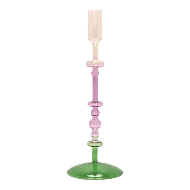 Eja Glass Candleholder