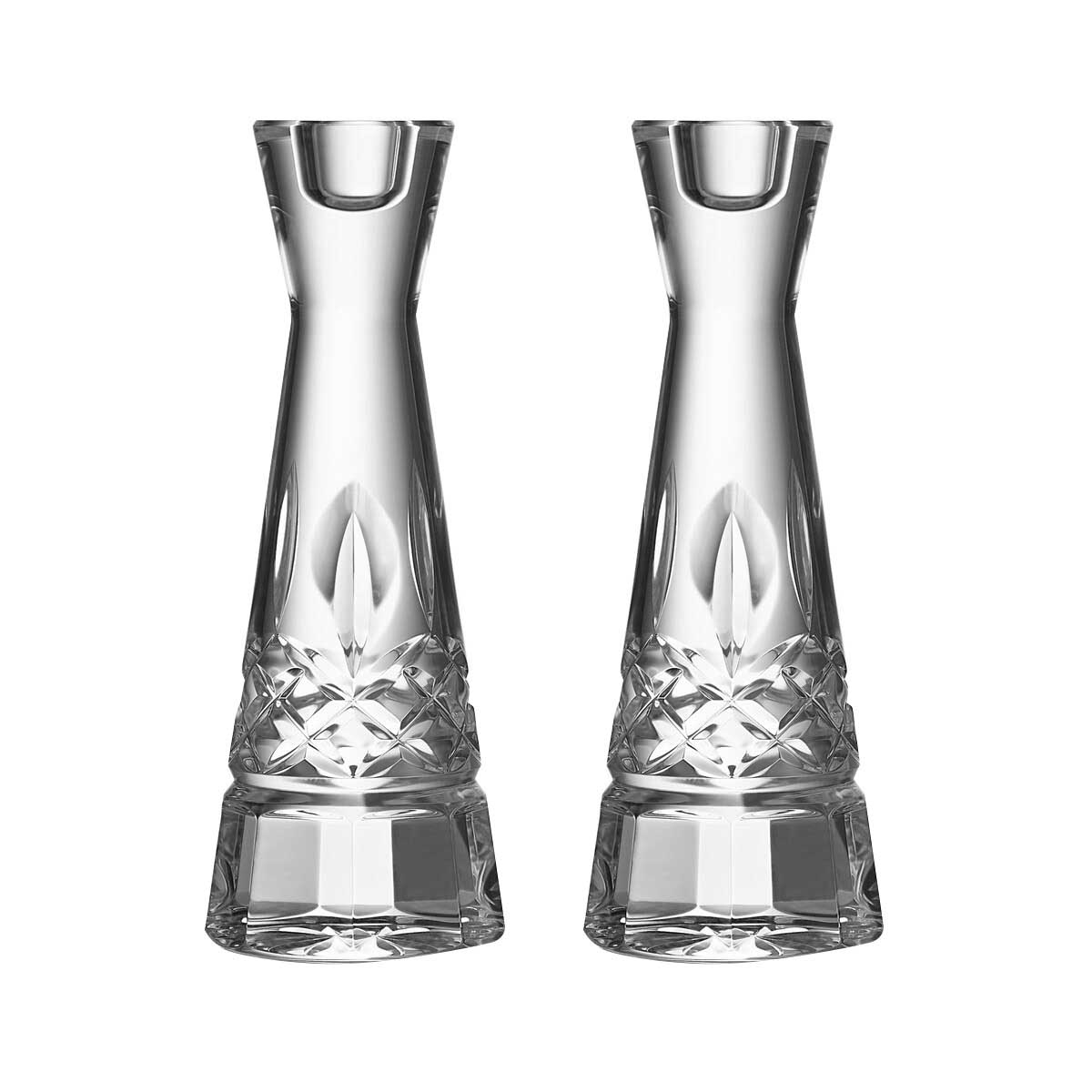 Waterford Lismore Round Candlestick 20cm Set Of 2