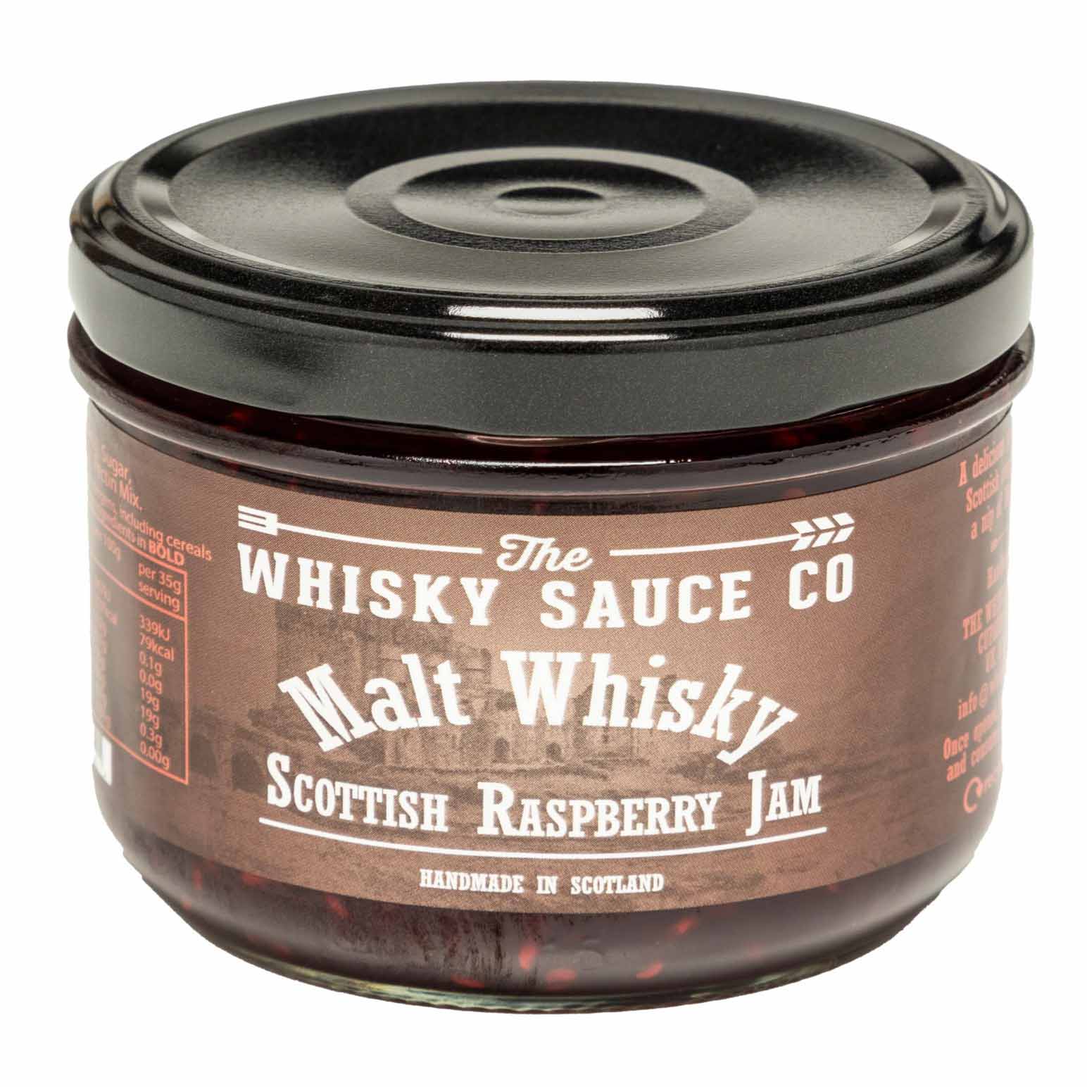 The Whisky Sauce Co. Malt Whisky Raspberry Jam 250g