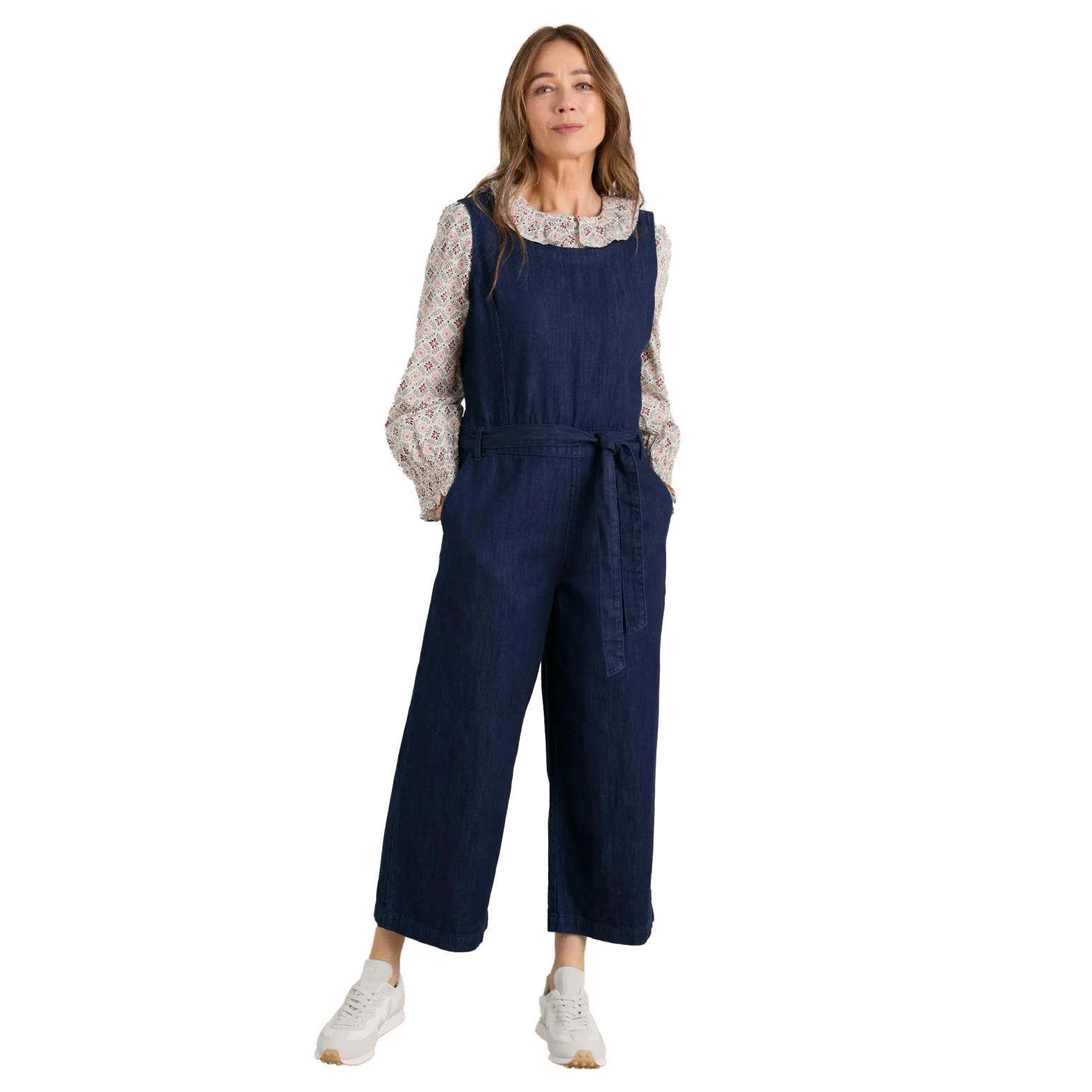 Seasalt Cornwall Kenethel Jumpsuit Dark Indigo Wash