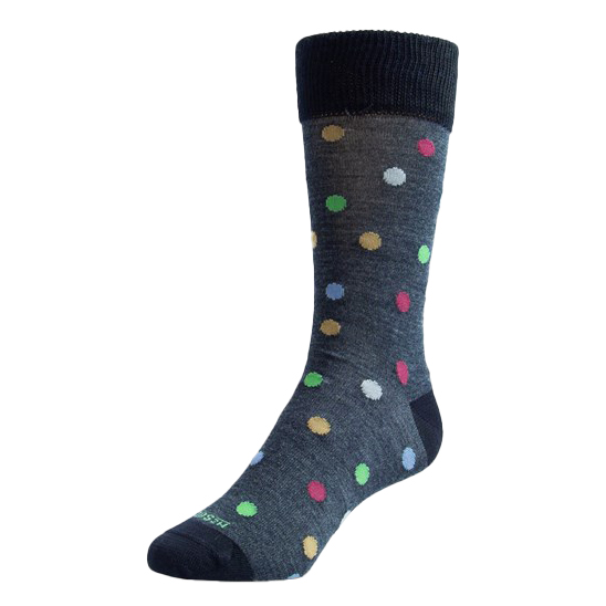 NZ Socks Mens Merino Socks - Polka Spot