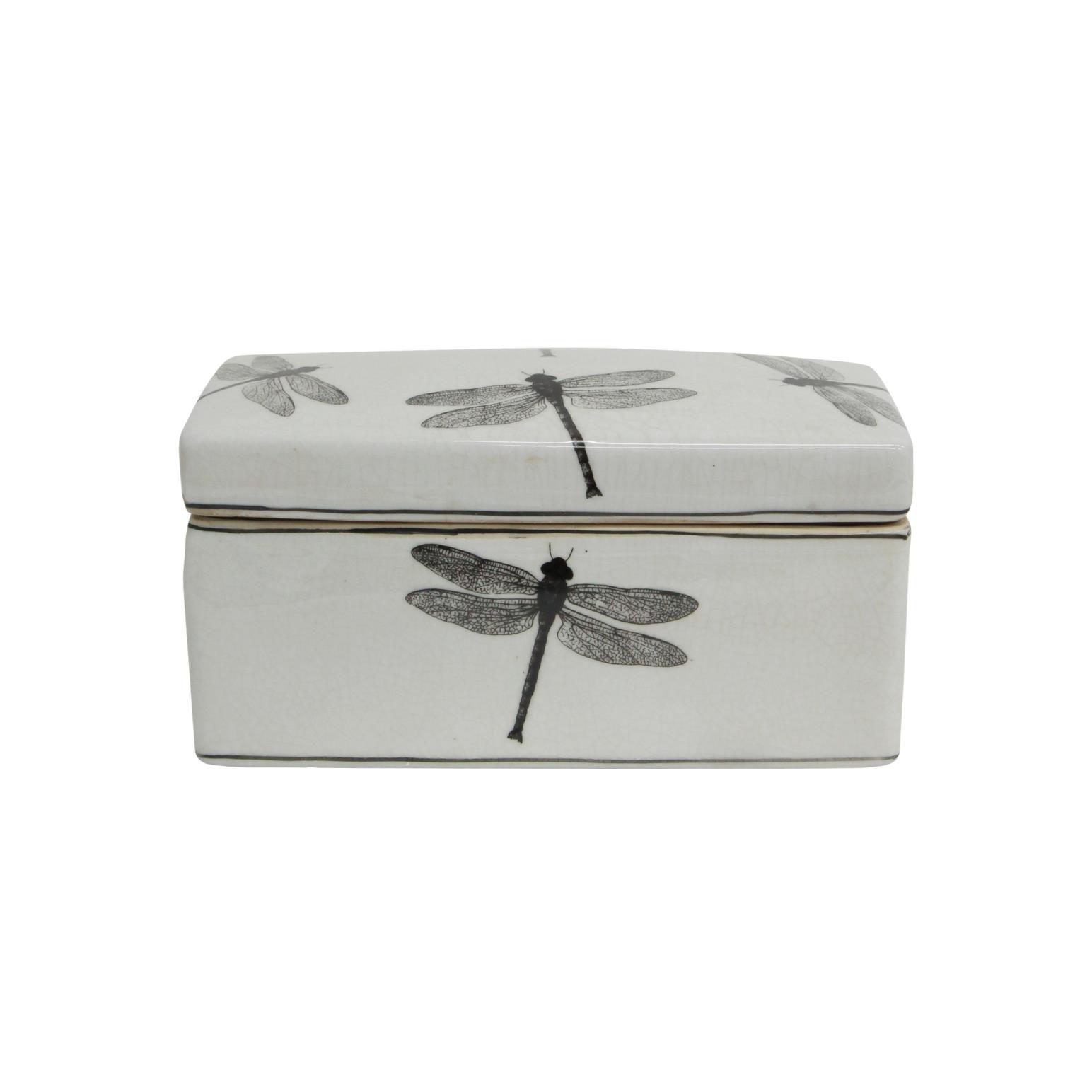 French Country Dragonfly Storage Box