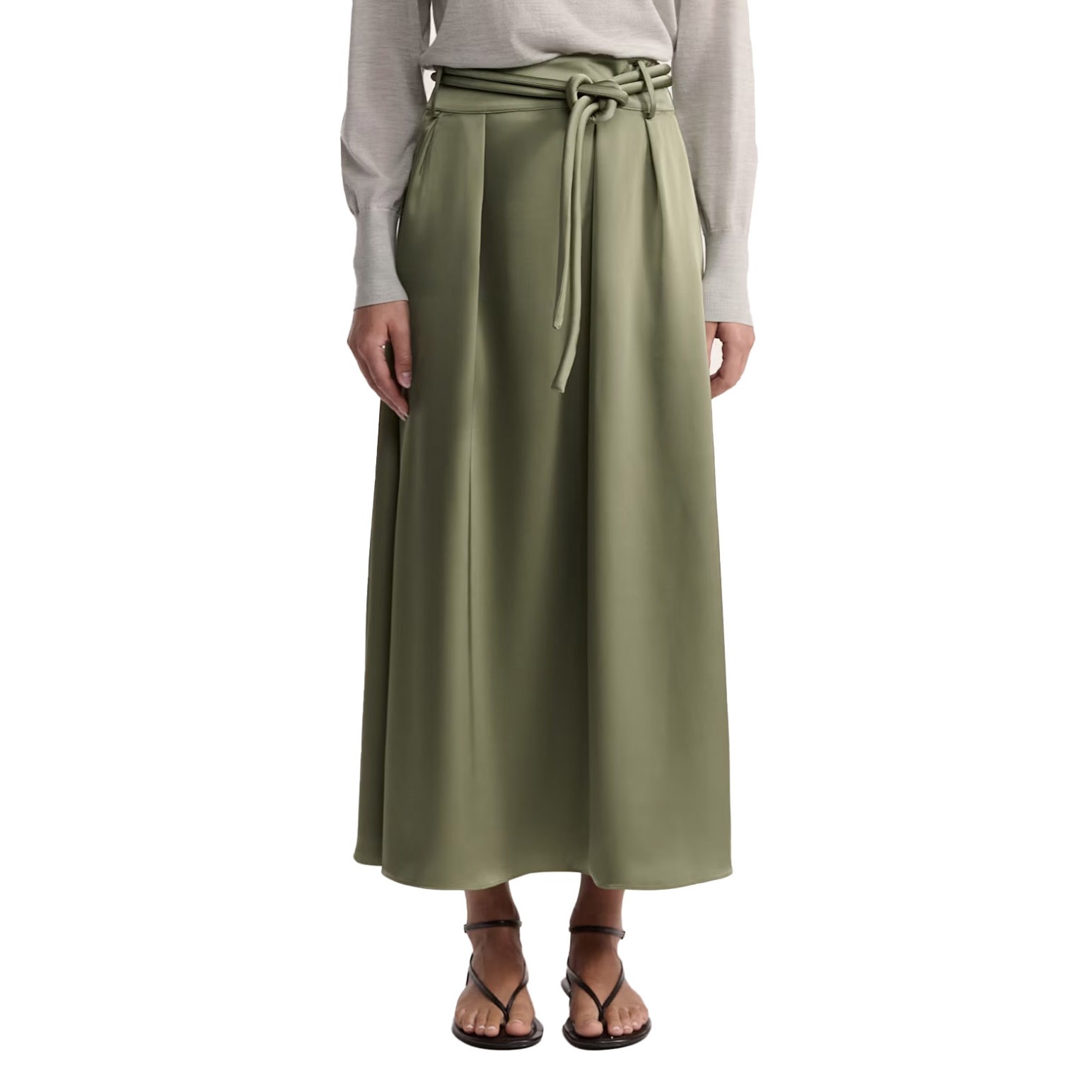 SABA Jayde Belted Midi Skirt