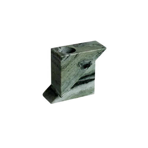 Otis Homewares Splice Candle Holder - Green Marble