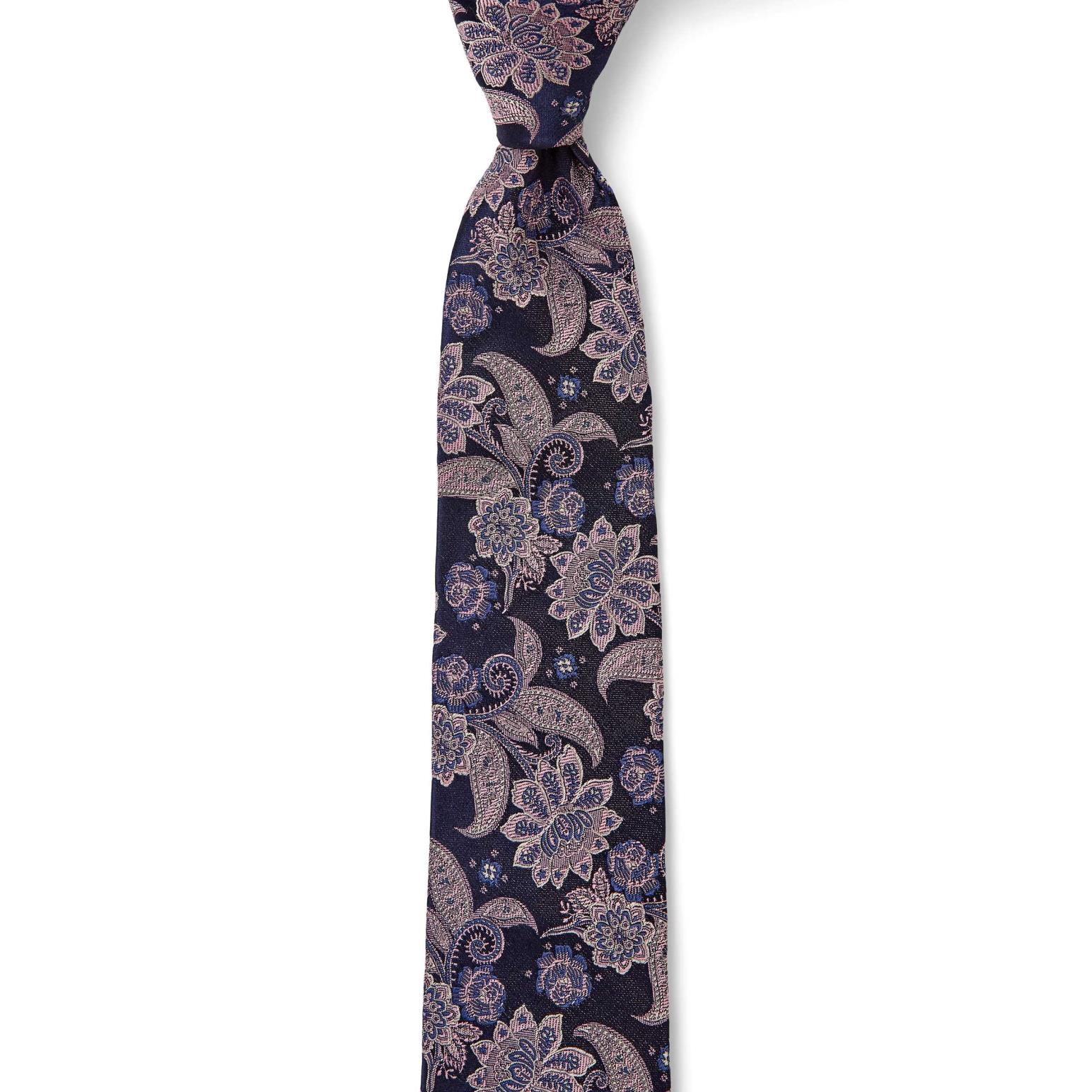 Cambridge Floral Paisley 7.5cm Tie