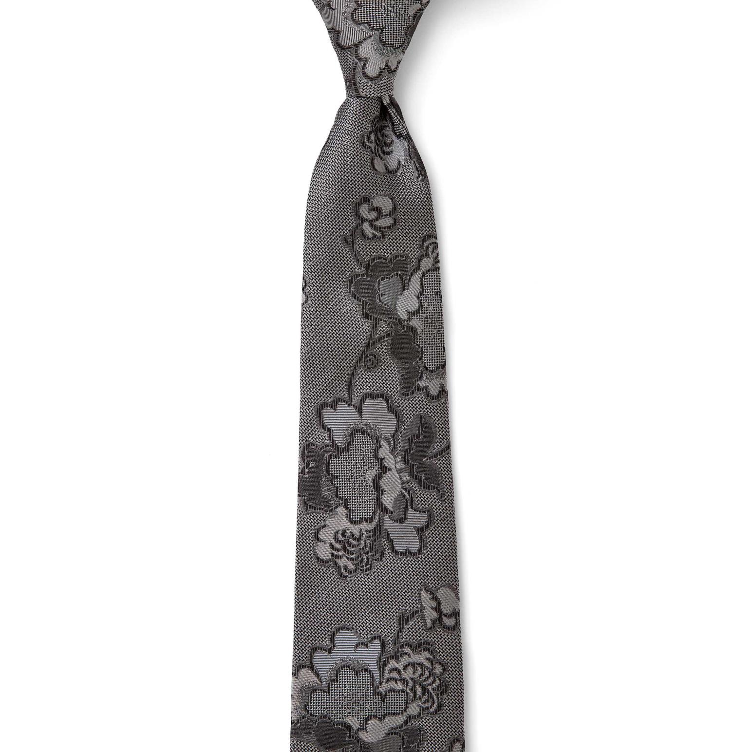 Cambridge Jacquard Floral 7.5cm Tie