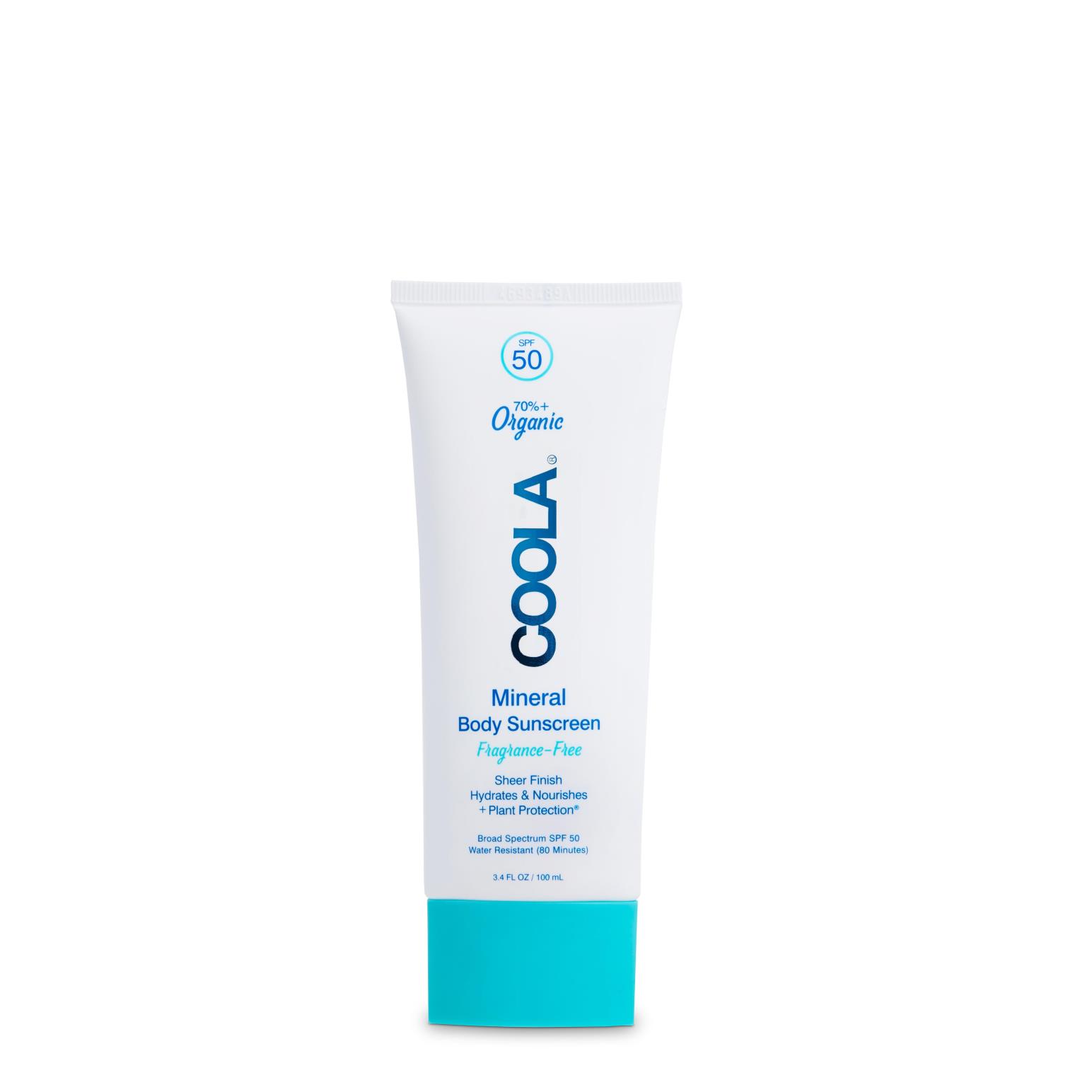 COOLA Zinc Oxide Sunscreen Lotion SPF50 100ml - Fragrance-Free