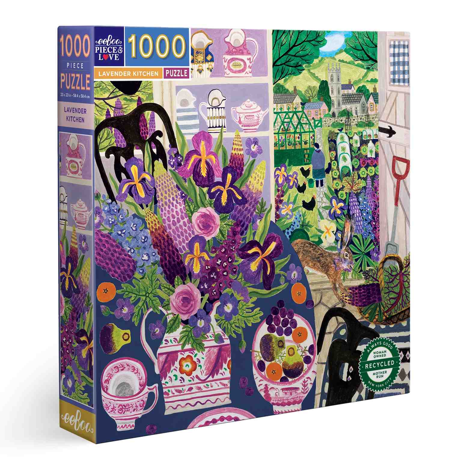 EeBoo Lavender Kitchen 1000 Piece Puzzle