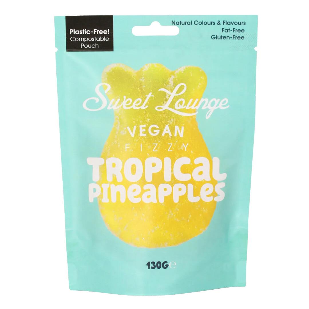 Sweet Lounge Vegan Fizzy Tropical Pineapple Pouch 130G