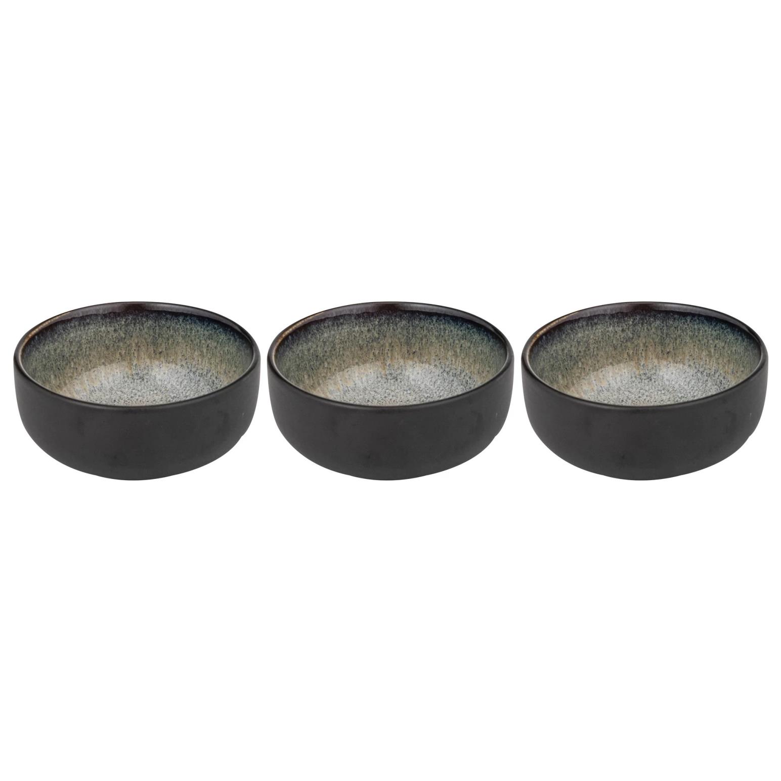 Ladelle Fusion Mocha Set Of 3 Dip Bowl