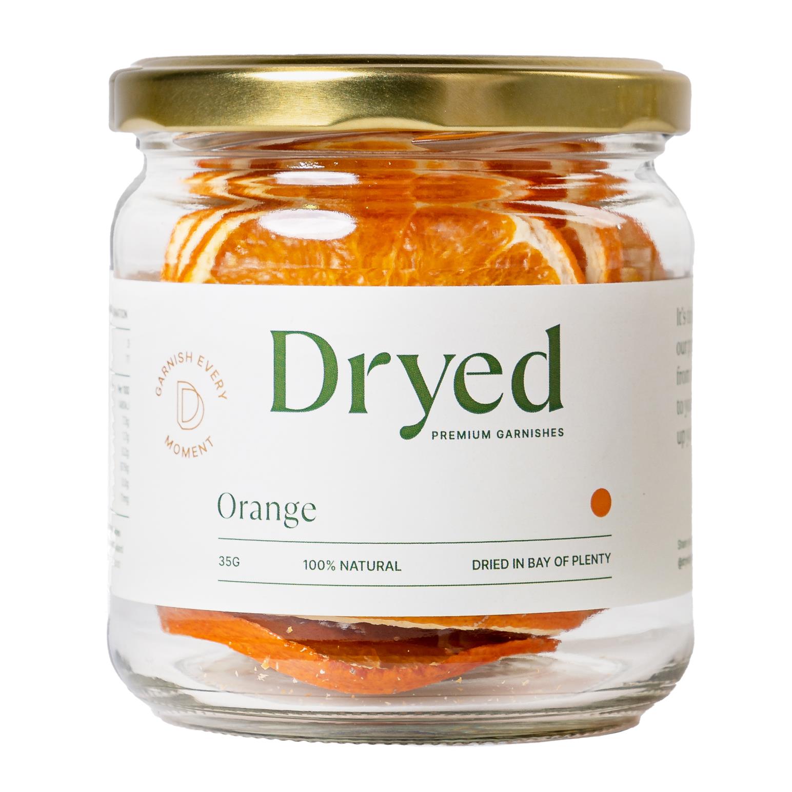 Dryed Premium Garnishes 35g Jar Orange