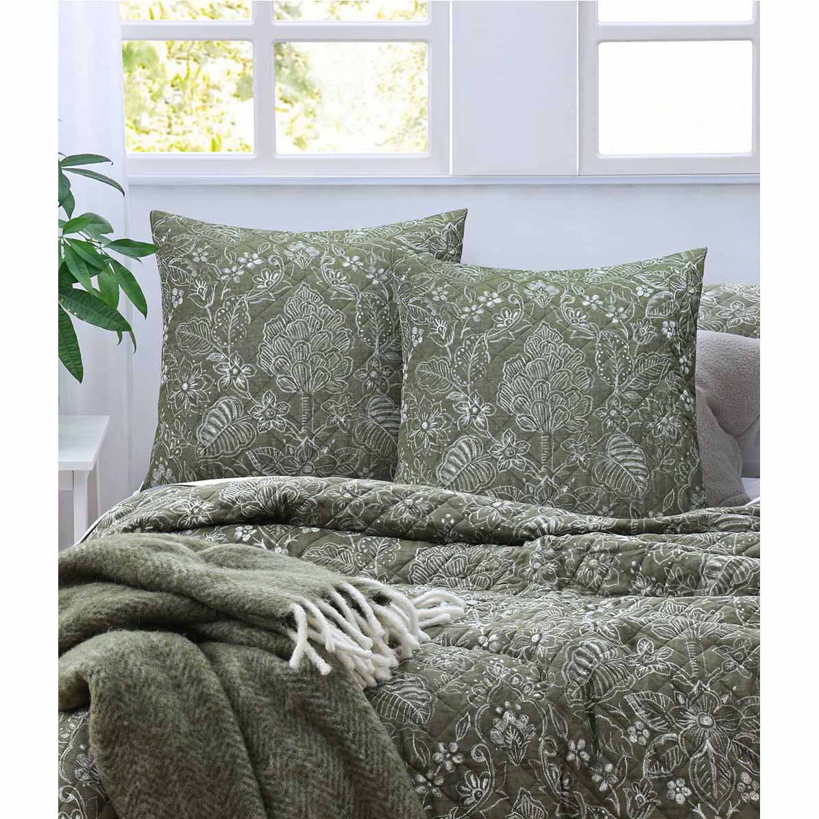 MM Linen Botanica Euro Set Of 2